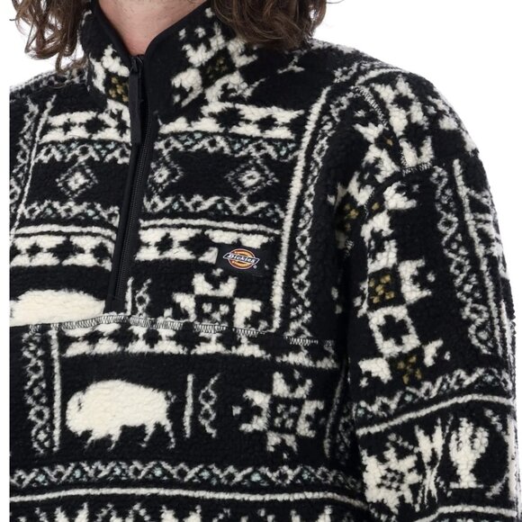 Dickies Hays Quarter Zip Fleece — Dark Nordic Print - Picture 3 of 10